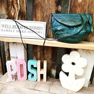 Vintage Wilma Spagli snakeskin mini crossbody bag